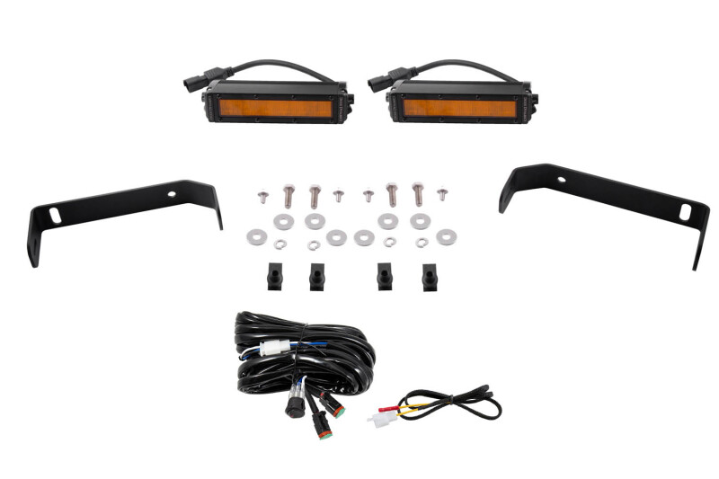 Ford Ranger LED Light Bars - Front - Diode Dynamics - SS6 LED Lightbar Kit - Wide - Amber - `19-`21 Ford Ranger LED Light Bars - Front - Diode Dynamics - SS6 LED Lightbar Kit - Wide - Amber - `19-`21